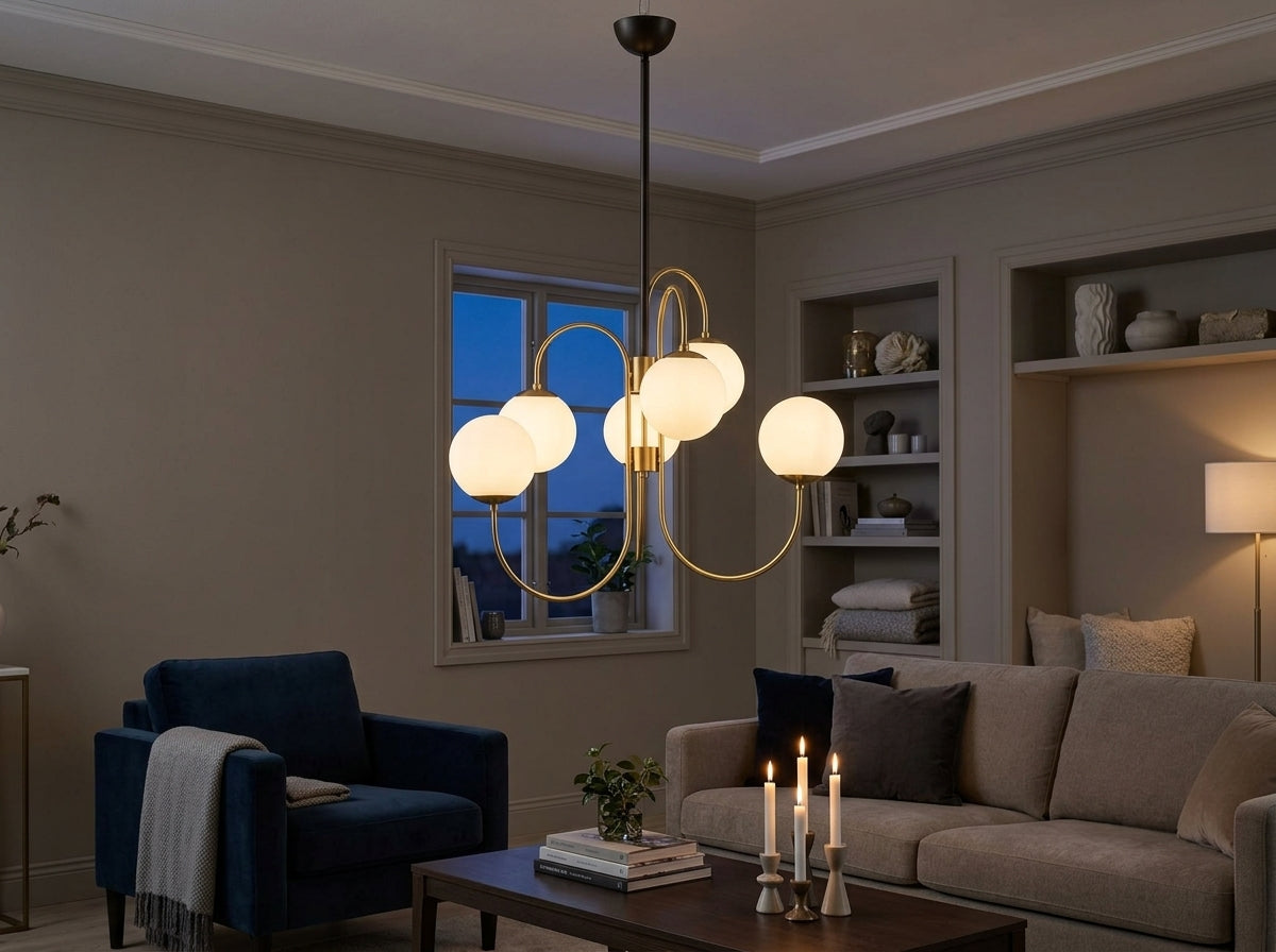 Halo Globe Chandelier - Set the Mood, Instantly