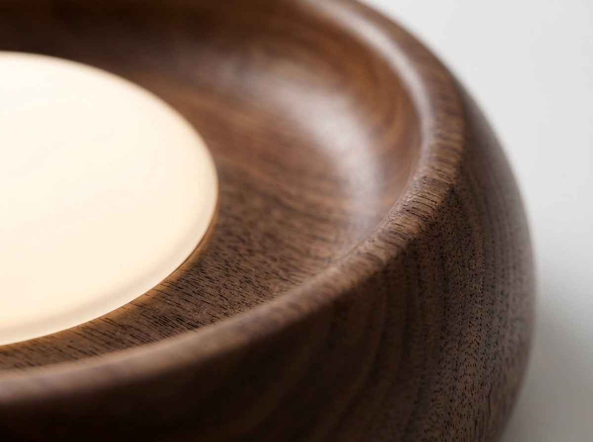 Halo Wood Flush Light - Crafted for Lasting Warmth