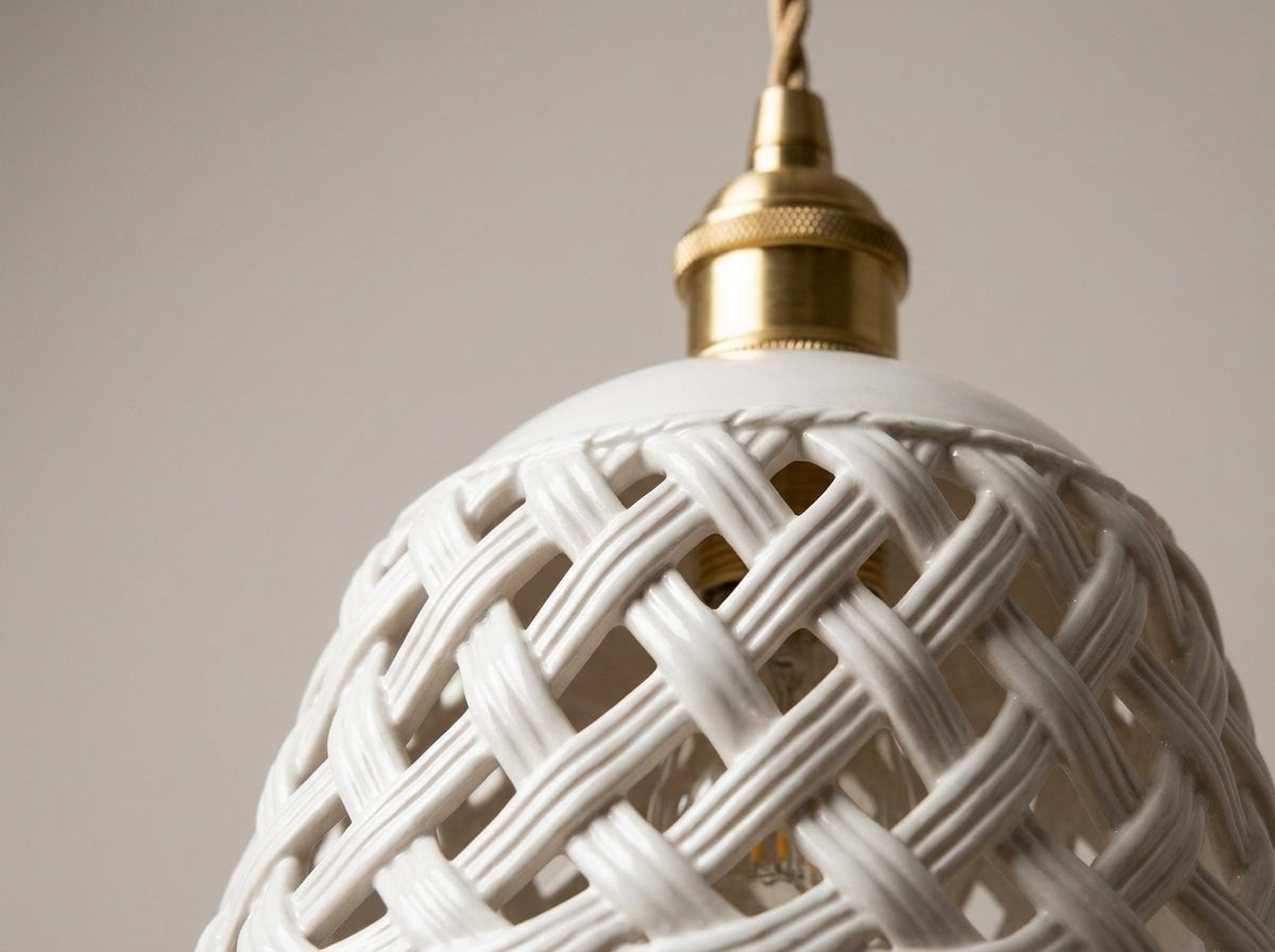 Lattice Ceramic Pendant - Crafted for Lasting Character