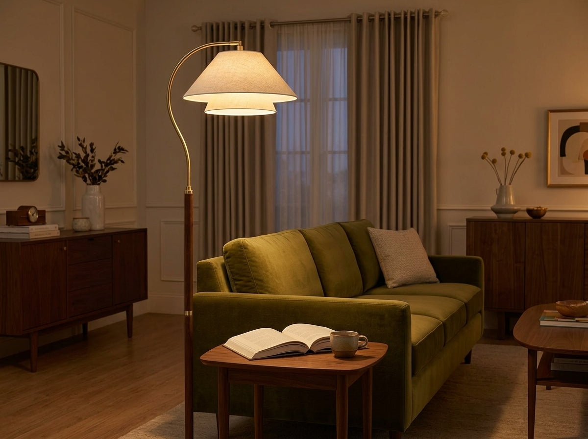Layered Glow Floor Lamp - Elevates Any Room's Mood