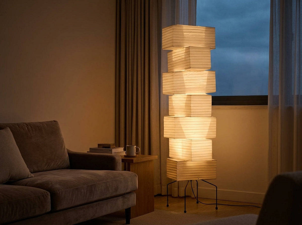 Layered Paper Tower Lamp - Transforms Your Room's Mood