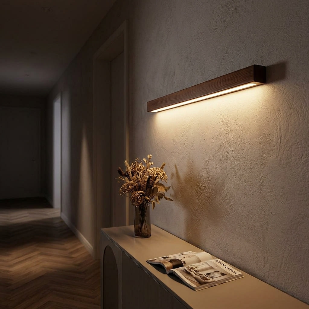 Linear Wood Wall Light - Main Product Image