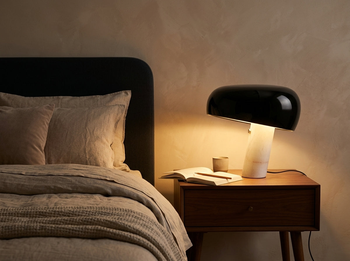 Marble Curve Lamp - Sets a Warm, Elevated Mood