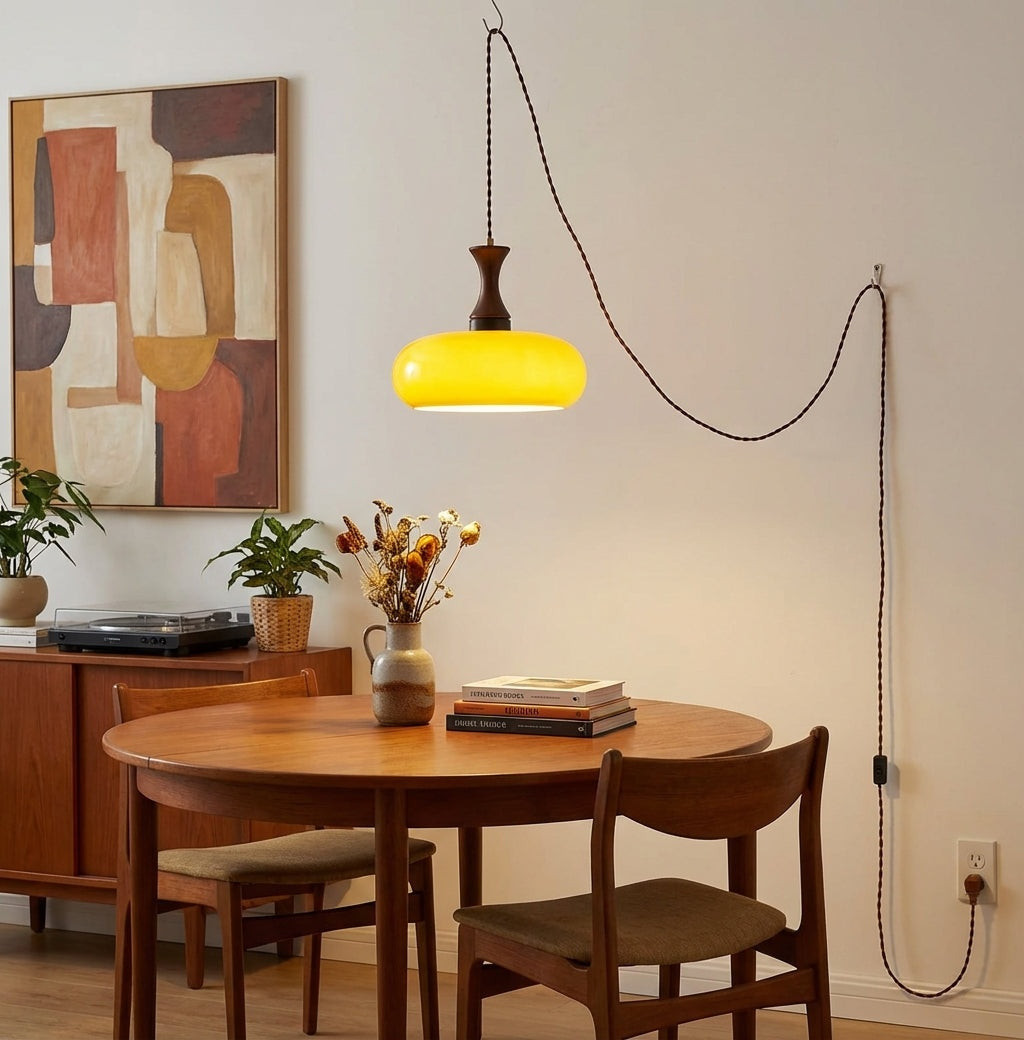 Mayon Plug-In Pendant Lamp with 15ft Cord