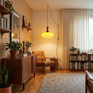 Mayon Plug-In Pendant Lamp with 15ft Cord