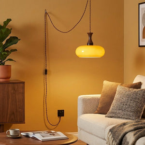 Mayon Plug-In Pendant Lamp with 15ft Cord