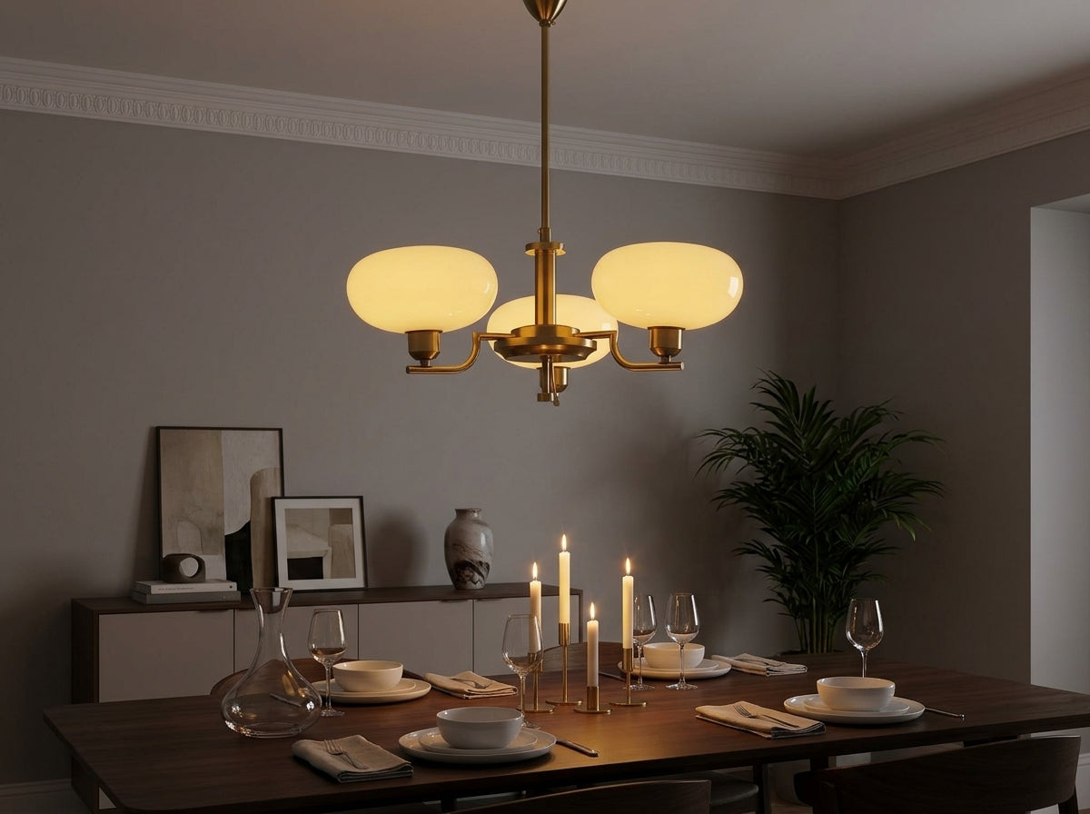 Multi-Arm Glass Chandelier - Sets the Mood Instantly