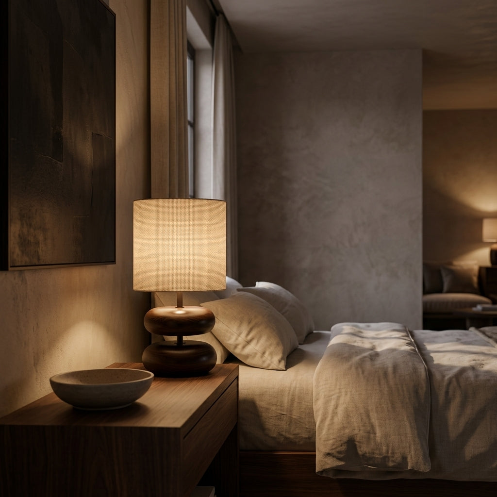 Oakwood Stacked Lamp - Main Product Image
