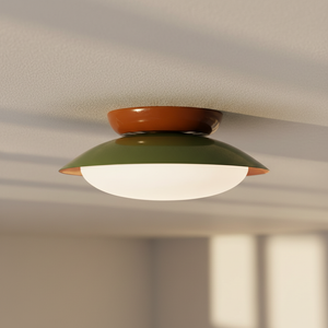 Paulo Mid-Century Dome Ceiling Light with Integrated LED