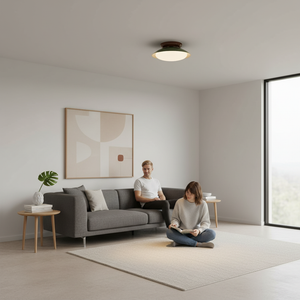 Paulo Mid-Century Dome Ceiling Light with Integrated LED