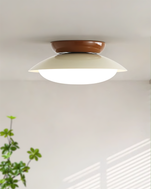 Paulo Mid-Century Dome Ceiling Light with Integrated LED