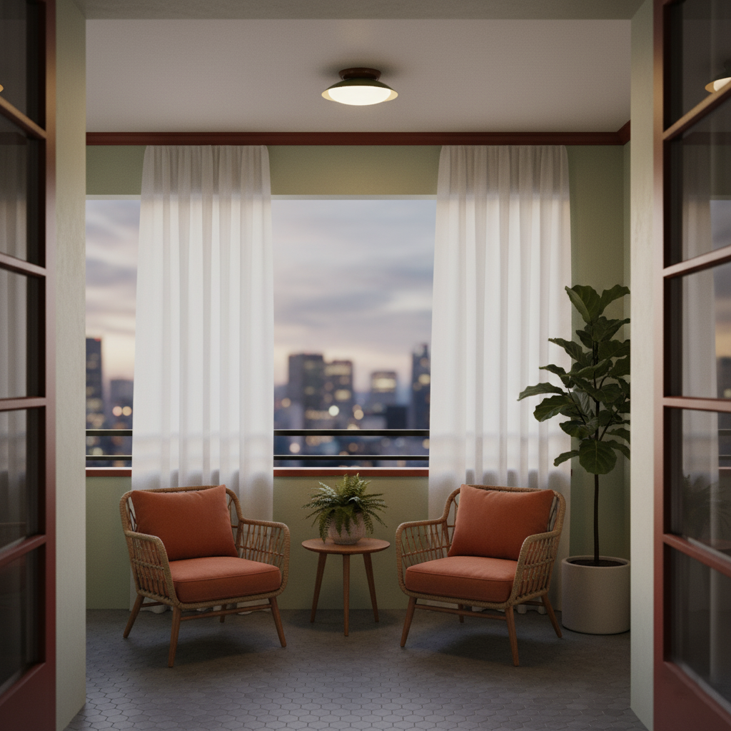 Paulo Mid-Century Dome Ceiling Light with Integrated LED