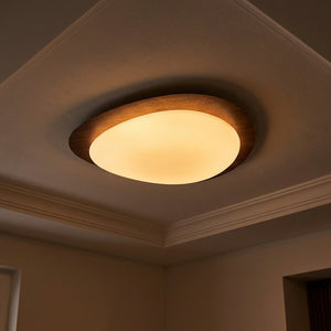 Pebble Wood Flush Light - Main Product Image