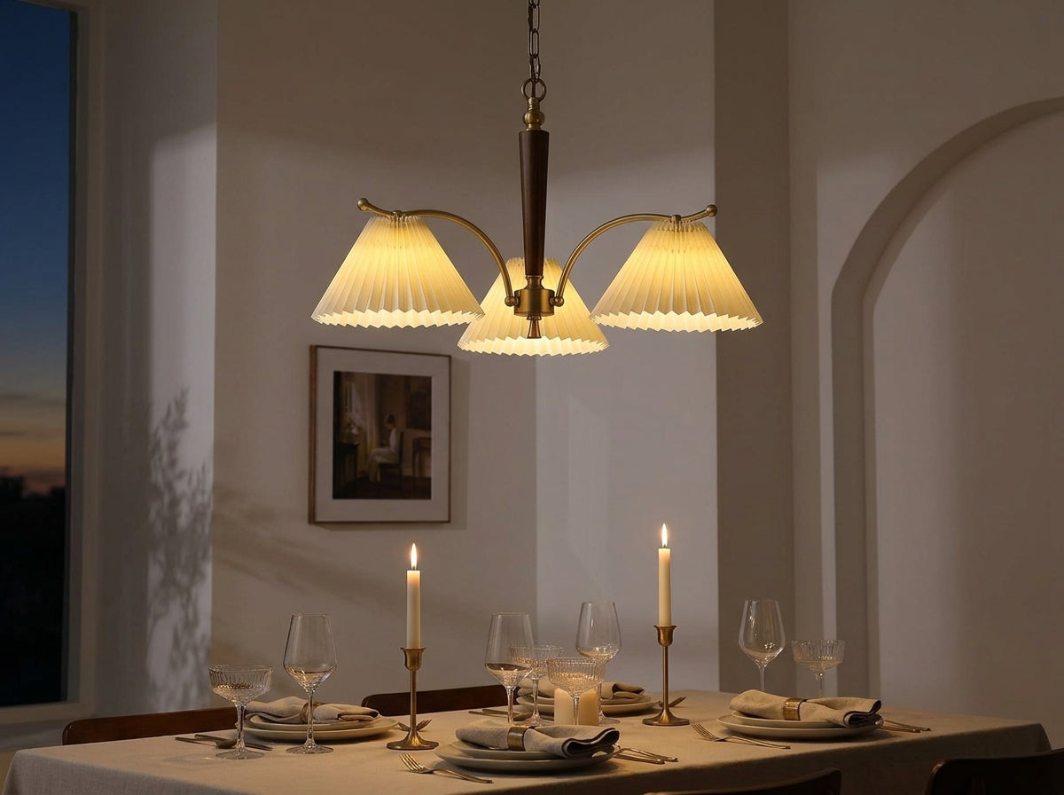 Pleated Silhouette Chandelier - Sets the Mood Every Evening