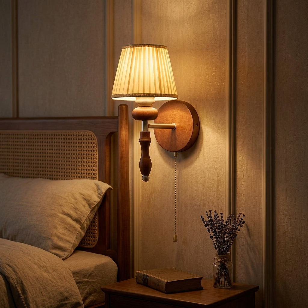Pleated Vintage Wall Sconce - Main Product Image