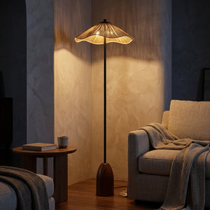 Raffia Bloom Floor Lamp - Main Product Image