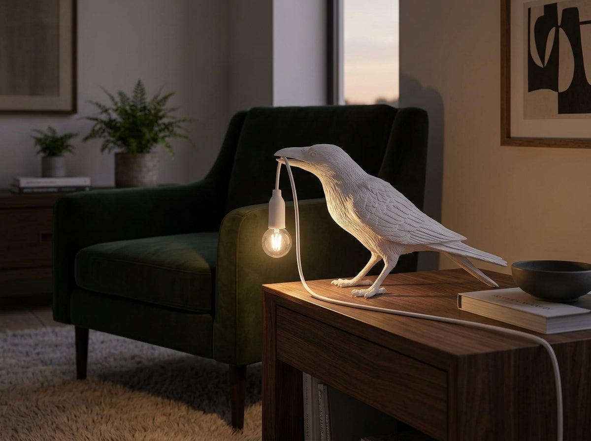 Raven Sculpture Lamp - Set the Mood at Dusk