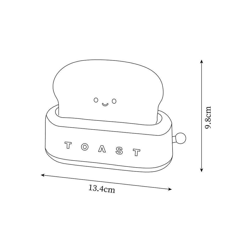Rechargeable Toaster Table Lamp with Built-In Battery