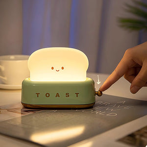 Rechargeable Toaster Table Lamp with Built-In Battery