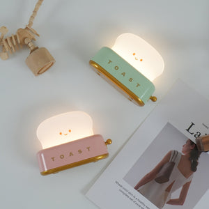 Rechargeable Toaster Table Lamp with Built-In Battery
