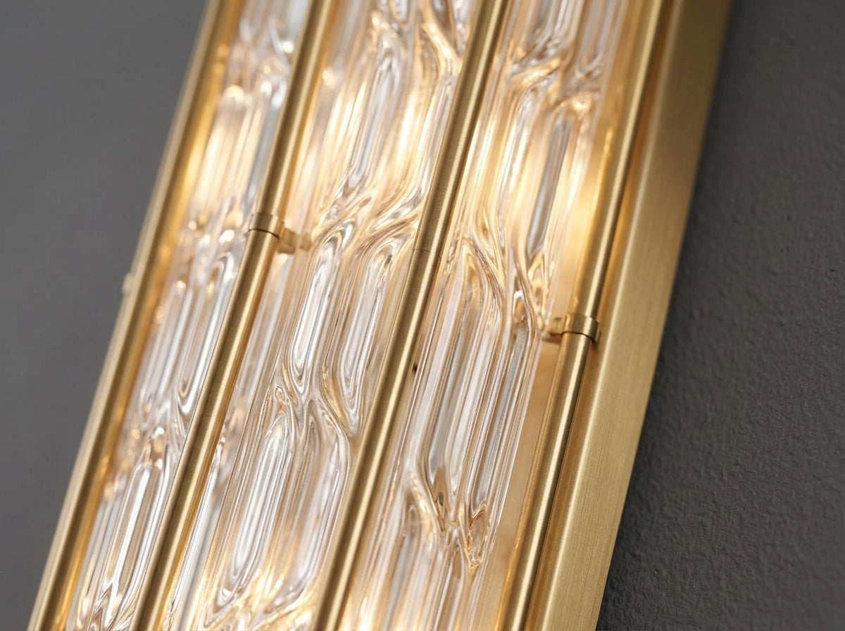 Ribbed Glass Wall Sconce - Crafted for Lasting Beauty