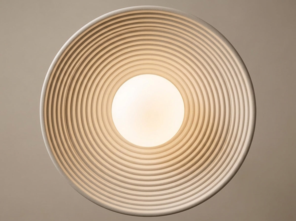 Ribbed Orb Ceiling Light - Crafted Texture, Lasting Quality