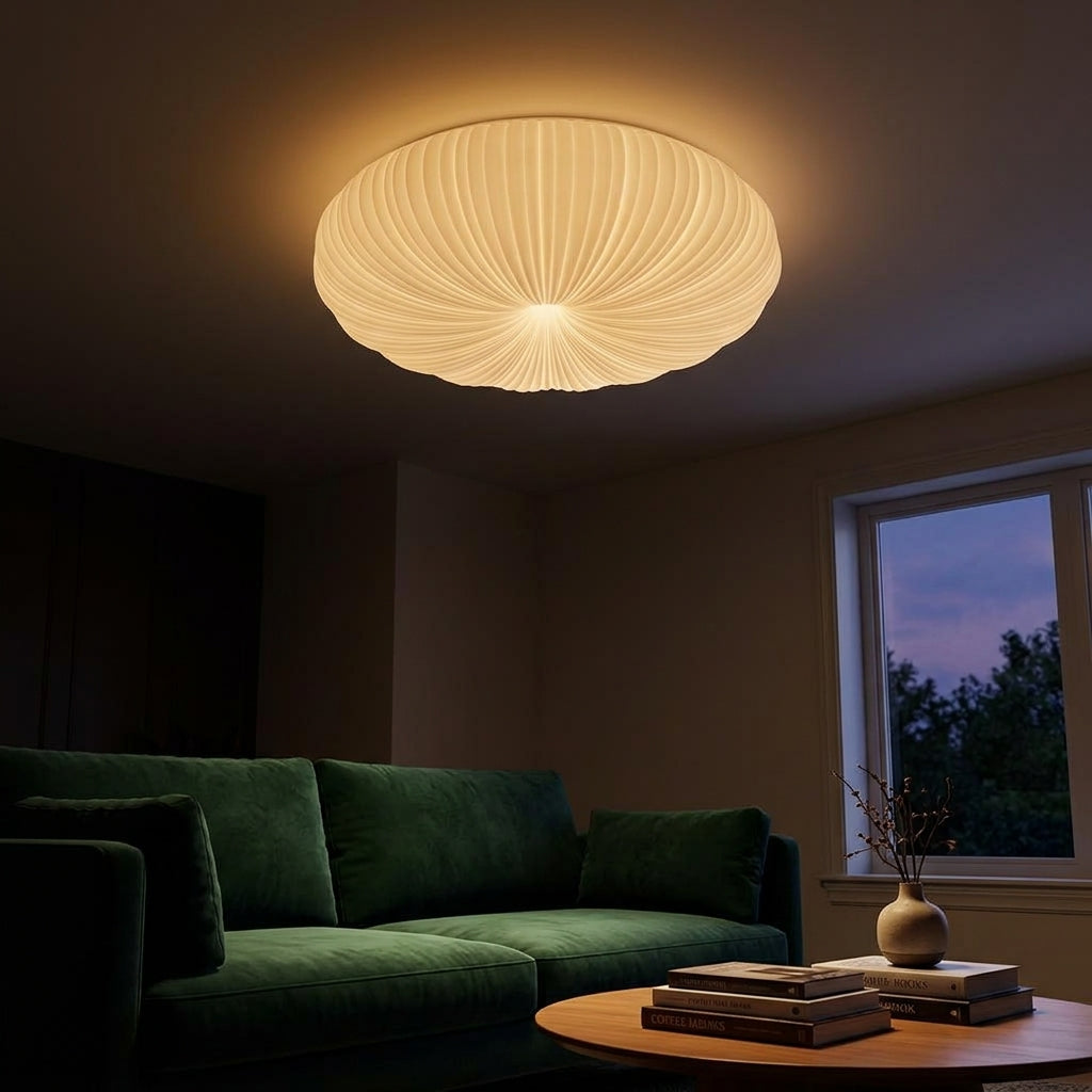 Ribbed Shell Ceiling Light - Main Product Image