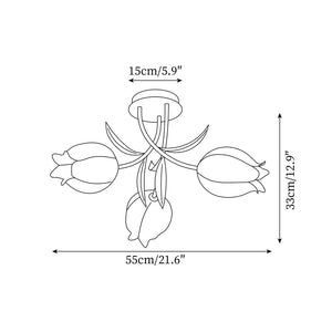 Ricko Modern Ceiling Light with Adjustable Brightness