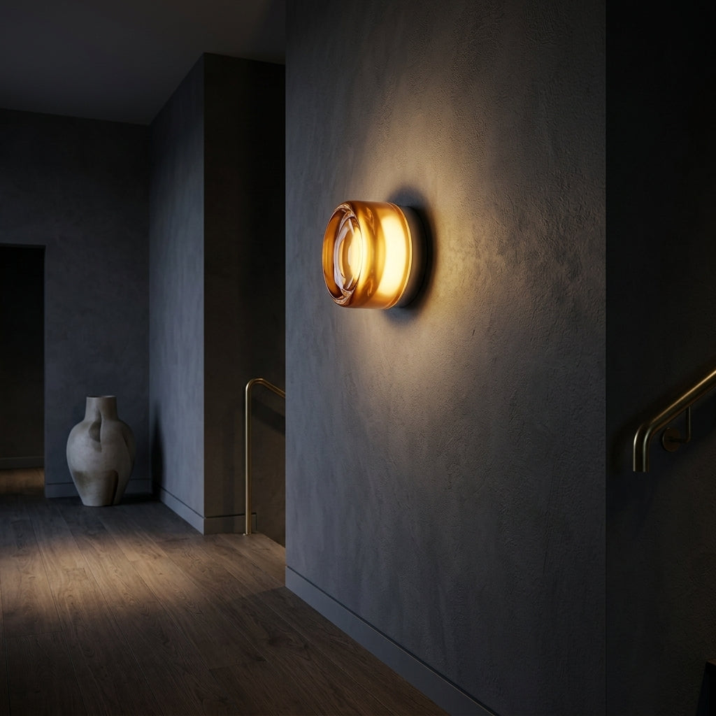 Rounded Glass Wall Sconce - Main Product Image