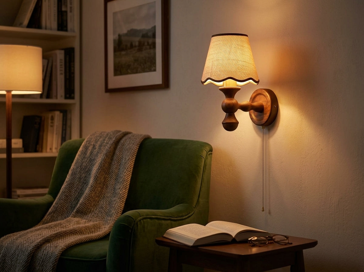 Scalloped Shade Wall Sconce - Sets a Cozy Evening Mood