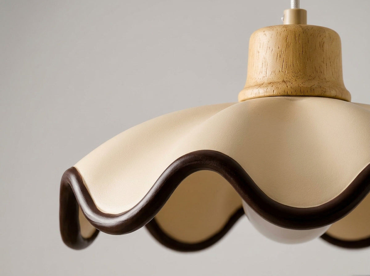 Scalloped Wave Pendant - Crafted for Timeless Character
