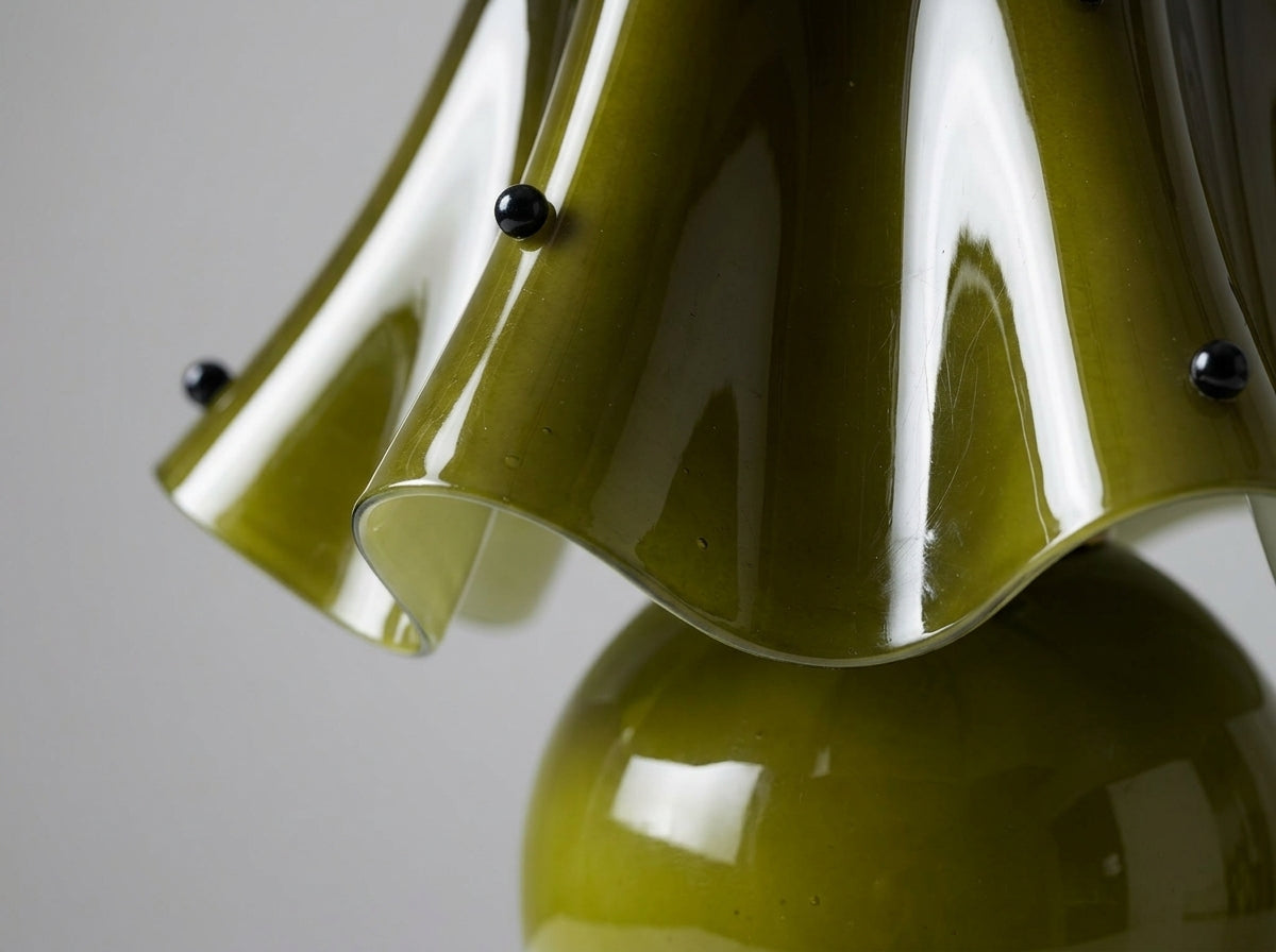 Sculpted Bell Lamp - Artisan Glass Made to Impress