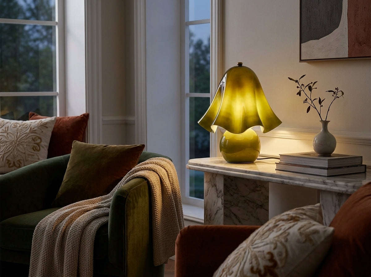 Sculpted Bell Lamp - Warm Evening Glow, Elevated Style