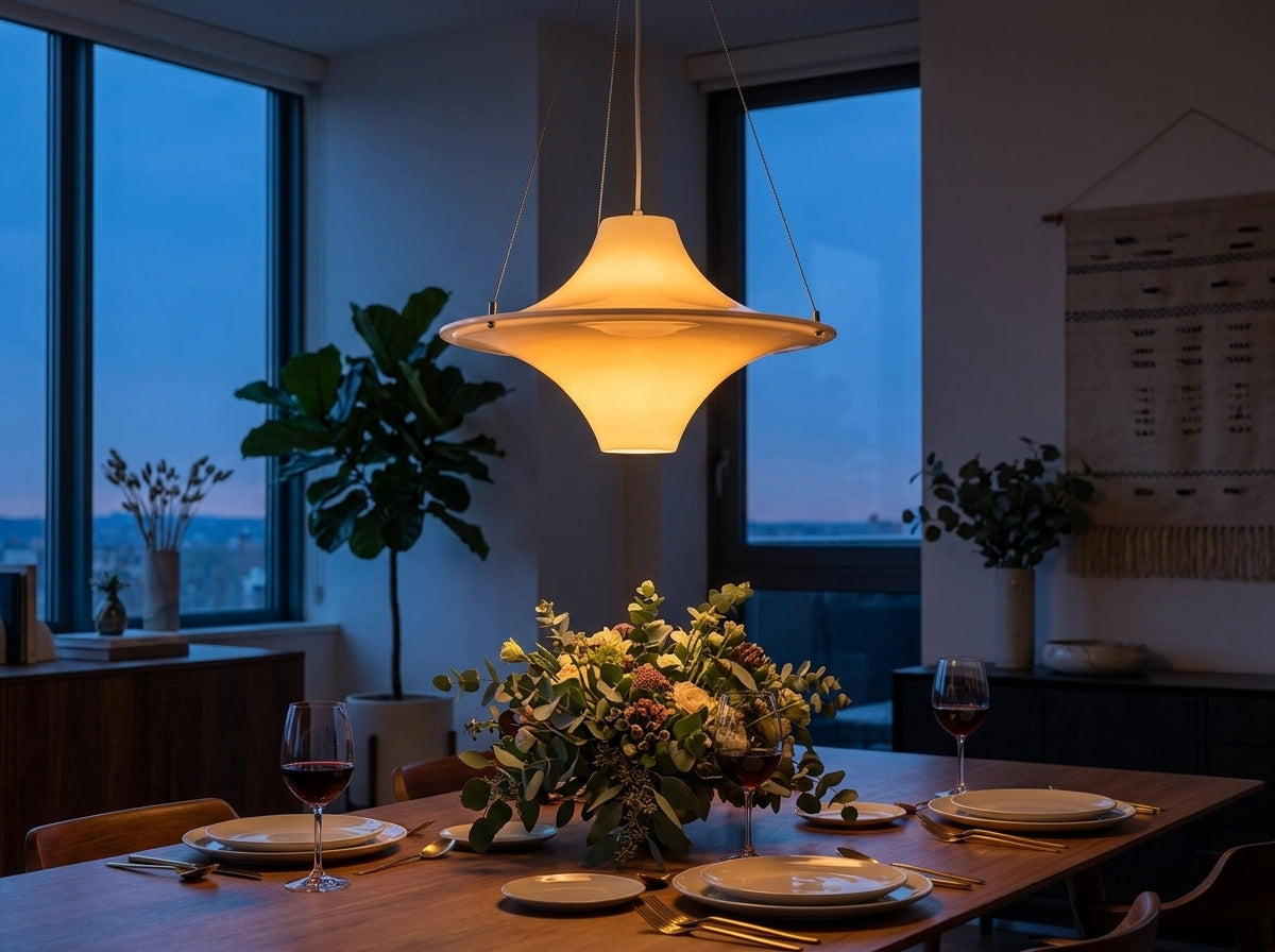 Sculpted Disc Pendant - Sets the Mood Every Evening