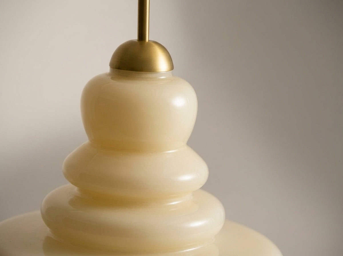 Sculpted Glass Pendant - Crafted for Everyday Beauty