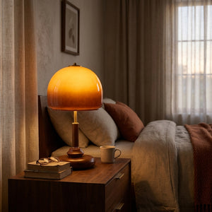 Sculpted Glass Table Lamp - Main Product Image