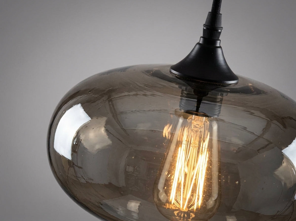 Smokey Glass Pendant - Artisan Quality You Can Feel