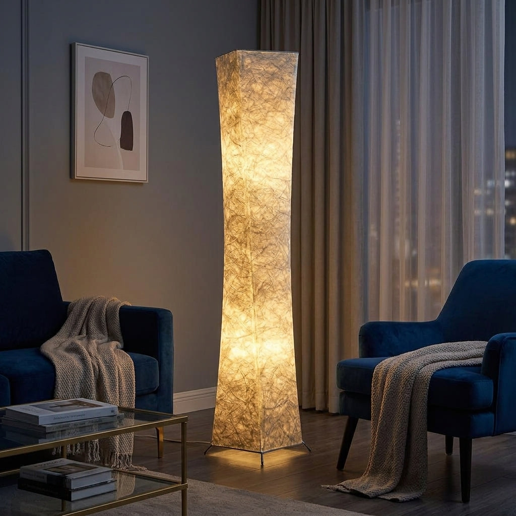 Twisted Paper Tower Lamp - Main Product Image