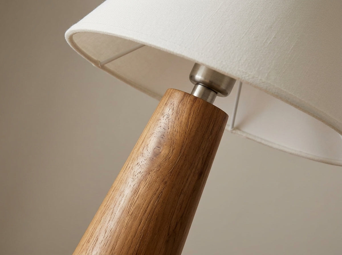 Vintage Wood Table Lamp - Crafted to Feel Timeless