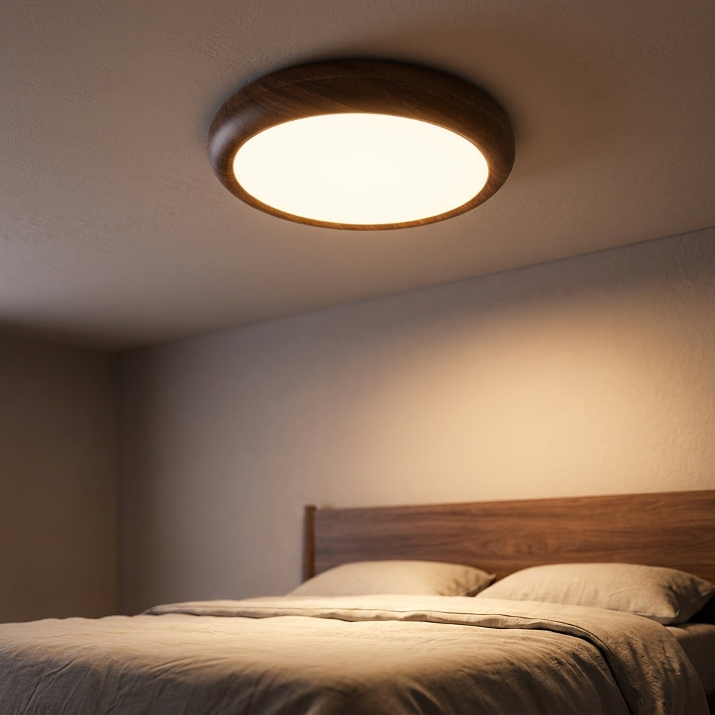 Walnut Grain Flush Light - Main Product Image