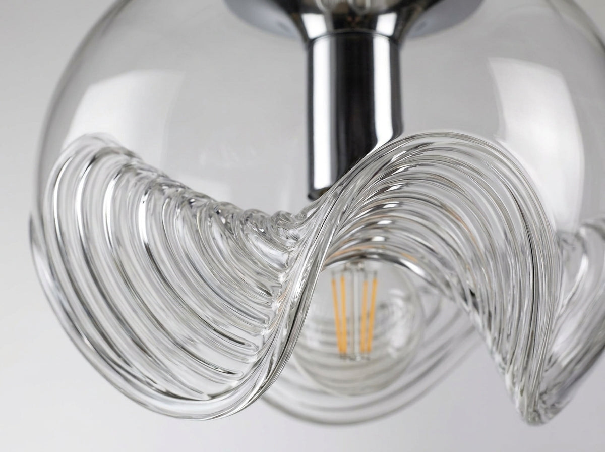 Wave Glass Pendant - Artisan Detail You Can Feel