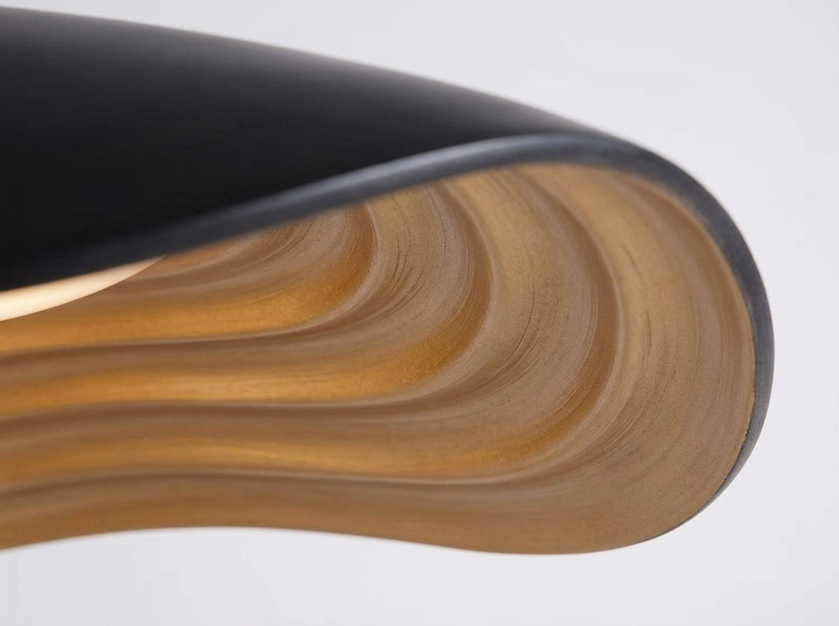 Wavy Resin Pendant - Sculpted Detail You Can Feel