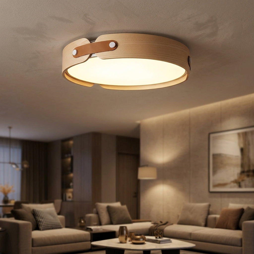 Wooden Halo Ceiling Light - Main Product Image